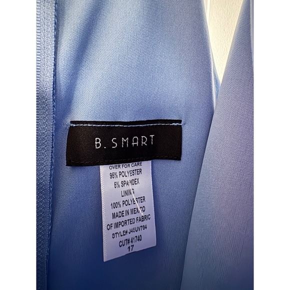 B. Smart Halter Dress - Eyelet Trim, Ruffle Hem - Party, Cocktail - Size 17 - Picture 4 of 6